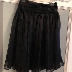 Black pleated skirt
